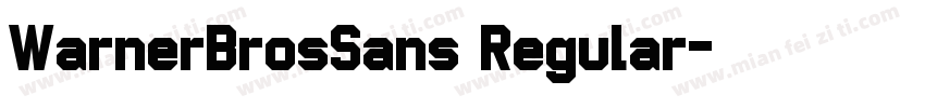 WarnerBrosSans Regular字体转换